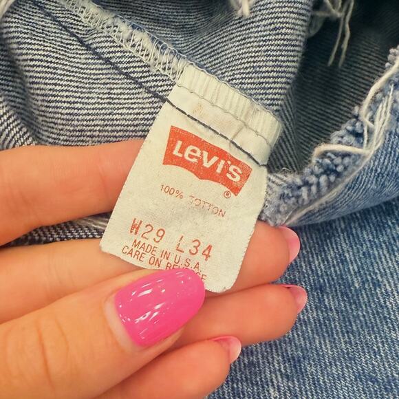 Levi 505 Vintage Denim Shorts - Picture 4 of 4